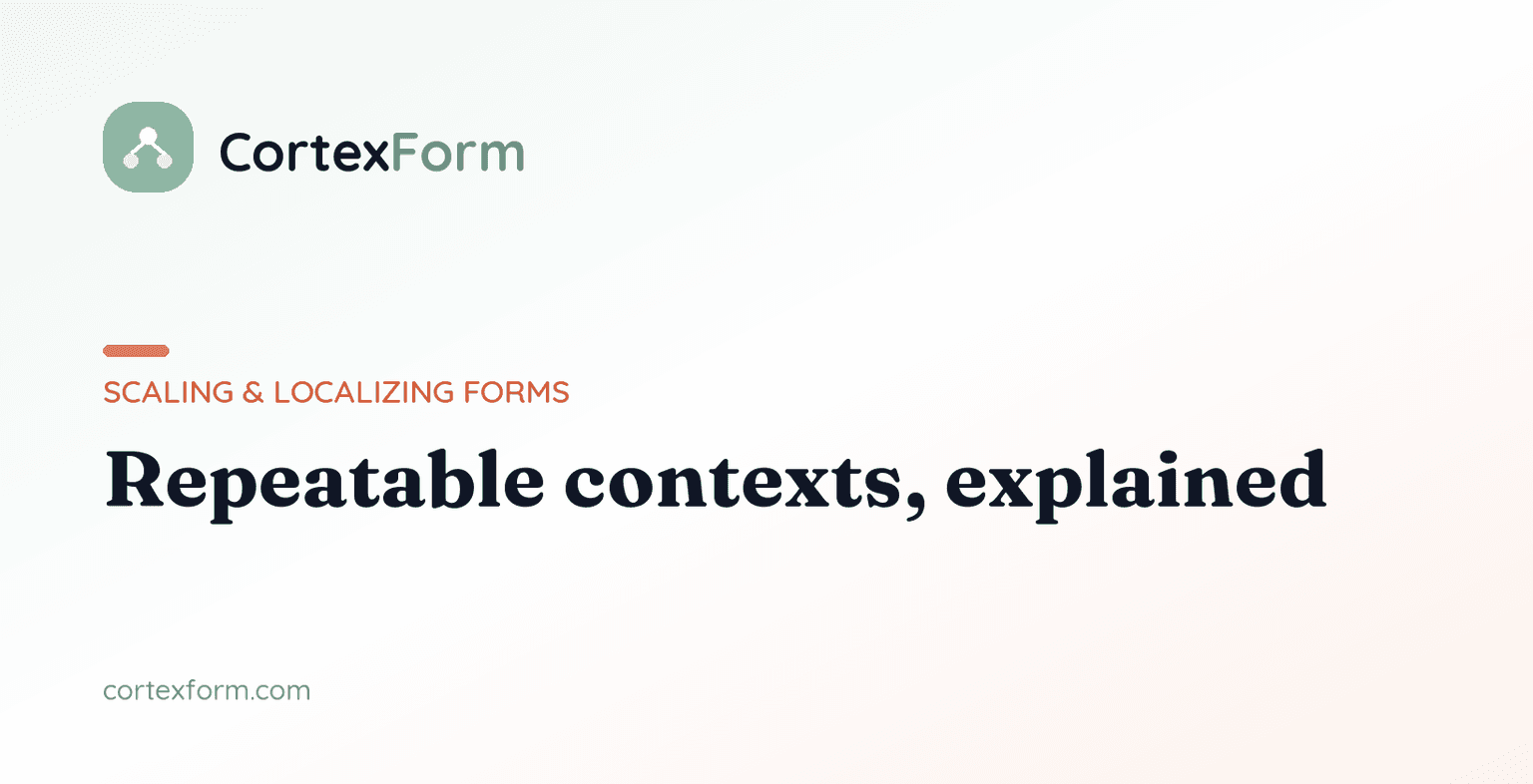 Repeatable Contexts: Ask the Same Questions for Many Items